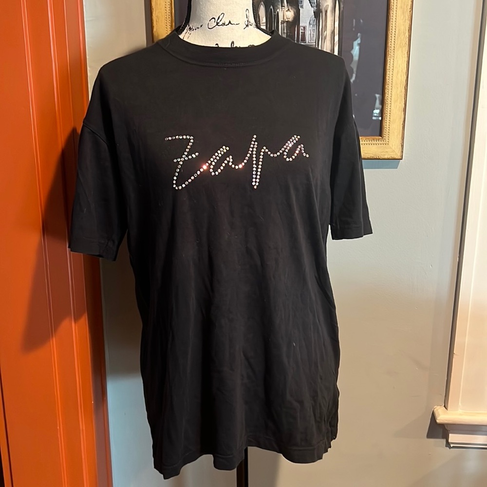 Linea T Rhinestone “Zapa” T-Shirt (S)
